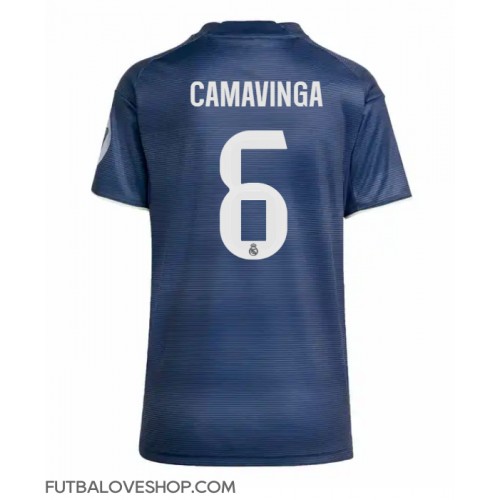 Dres Real Madrid Eduardo Camavinga #6 Preč pre Ženy 2025-26 Krátky Rukáv